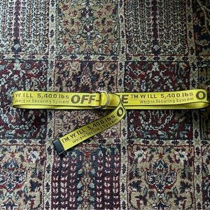 Yellow Industrial Belt Off-White fits most